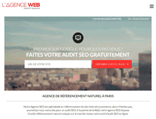 Tablet Screenshot of l-agenceweb.com